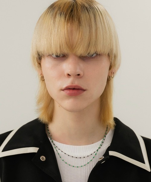 ANOTHERYOUTH（アナザーユース）の「【ANOTHERYOUTH/アナザーユース】beads chain necklace/ビーズ チェーンネックレス（ネックレス・メンズ・シルバー・ONE SIZE）」の2枚目の写真