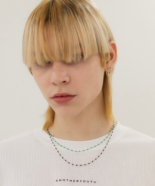 ANOTHERYOUTH（アナザーユース）の「【ANOTHERYOUTH/アナザーユース】beads chain necklace/ビーズ チェーンネックレス（ネックレス・メンズ・シルバー・ONE SIZE）」の6枚目の写真