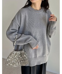 Re:EDIT | [2023A/W COLLECTION]クルーネックニットプルオーバー(ニット/セーター)