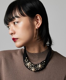 【Narcissus】パールリボンネックレス