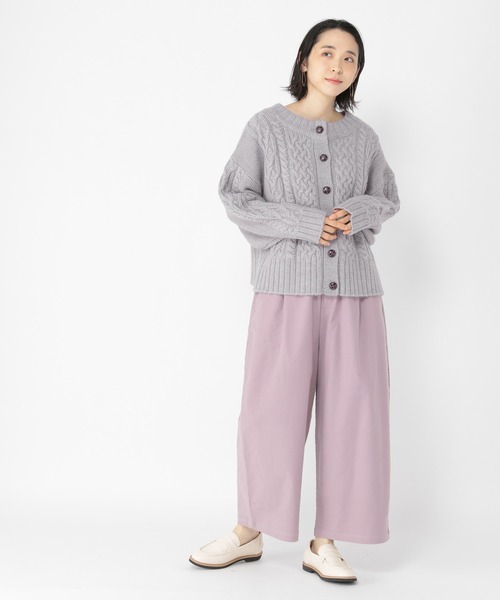 studio CLIP（スタディオクリップ）の「【満点いつものパンツ】柔らかストレッチイージーワイドパンツ（その他パンツ・レディース・ライトグレー/スモーク/ラベンダー・SMALL/MEDIUM/LARGE）」の12枚目の写真