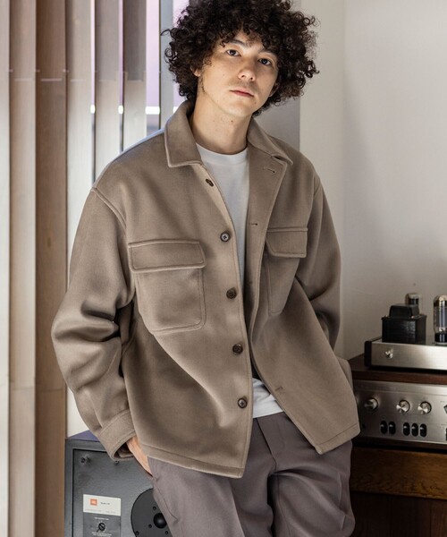 THE SHOP TK （ザ ショップ ティーケー ）の「◆TECH BEAVER 360度ストレッチCPOブルゾン（ミリタリージャケット・メンズ・チャコールグレー/ベージュ/カーキ・02/03/04）」の3枚目の写真