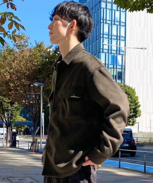 THE SHOP TK （ザ ショップ ティーケー ）の「◆TECH BEAVER 360度ストレッチCPOブルゾン（ミリタリージャケット・メンズ・チャコールグレー/ベージュ/カーキ・02/03/04）」の13枚目の写真