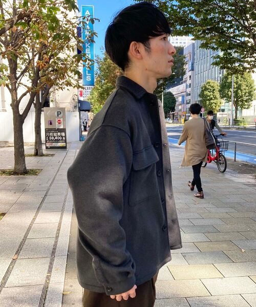 THE SHOP TK （ザ ショップ ティーケー ）の「◆TECH BEAVER 360度ストレッチCPOブルゾン（ミリタリージャケット・メンズ・チャコールグレー/ベージュ/カーキ・02/03/04）」の5枚目の写真