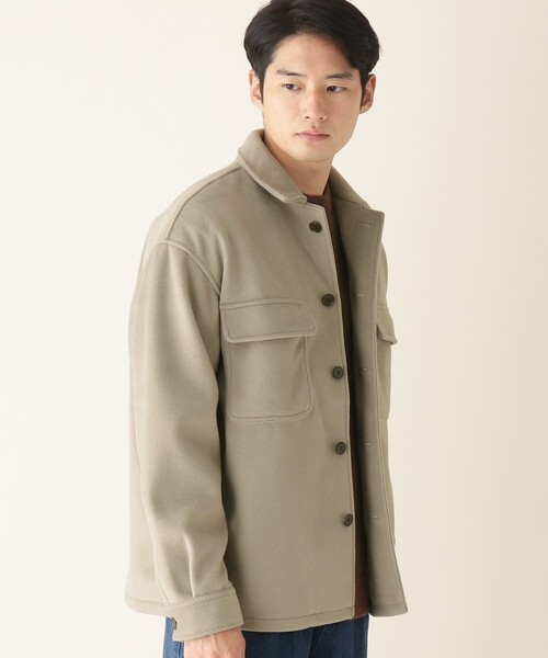 THE SHOP TK （ザ ショップ ティーケー ）の「◆TECH BEAVER 360度ストレッチCPOブルゾン（ミリタリージャケット・メンズ・チャコールグレー/ベージュ/カーキ・02/03/04）」の14枚目の写真