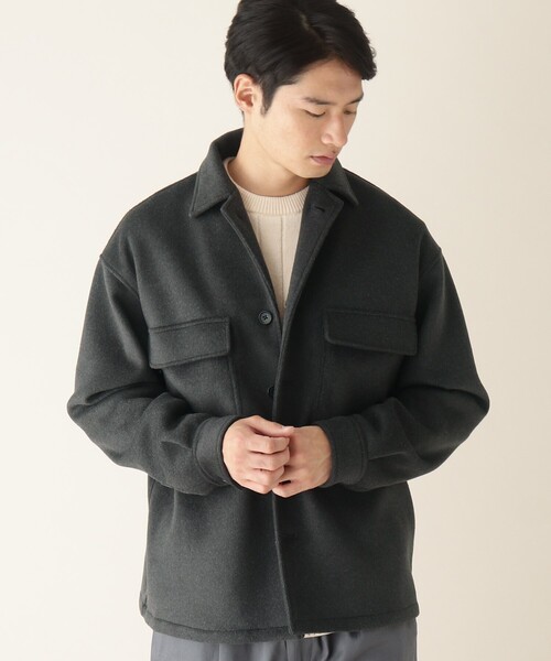 THE SHOP TK （ザ ショップ ティーケー ）の「◆TECH BEAVER 360度ストレッチCPOブルゾン（ミリタリージャケット・メンズ・チャコールグレー/ベージュ/カーキ・02/03/04）」の16枚目の写真