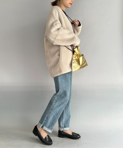 LUGIVA（ルギヴァ）の「ボアxフェイクスエードリバーシブルコート