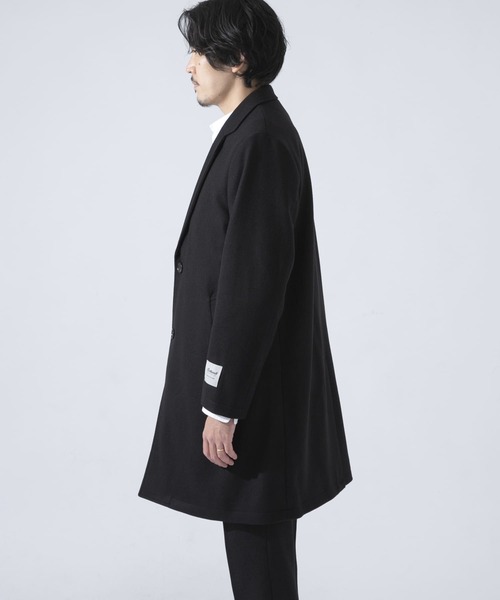 URBAN RESEARCH ROSSO MEN（アーバンリサーチロッソメン）の「『XLサイズあり』Bellandiメルトンチェスターコート（チェスターコート・メンズ・ブラック/ブラウン/チャコールグレー・MEDIUM/X-LARGE/SMALL/LARGE）」の10枚目の写真