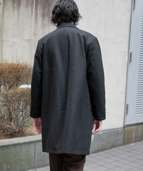 URBAN RESEARCH ROSSO MEN（アーバンリサーチロッソメン）の「『XLサイズあり』Bellandiメルトンチェスターコート（チェスターコート・メンズ・ブラック/ブラウン/チャコールグレー・MEDIUM/X-LARGE/SMALL/LARGE）」の18枚目の写真