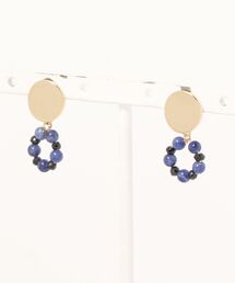 September/スピネル+ソーダライト circle ピアス