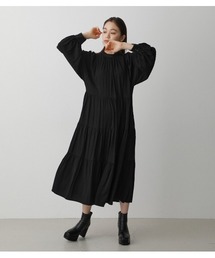 STAND COLLAR TIERED ONEPIECE/スタンドカラーティアードワンピース