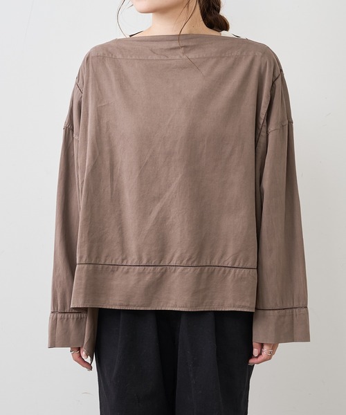 PUAL CE CIN(ピュアルセシン)の「はしご刺繍プルオーバーブラウス(シャツ/ブラウス・レディース・ベージュ/ブルー/モカ/スミクロ・FREE)」の21枚目の写真