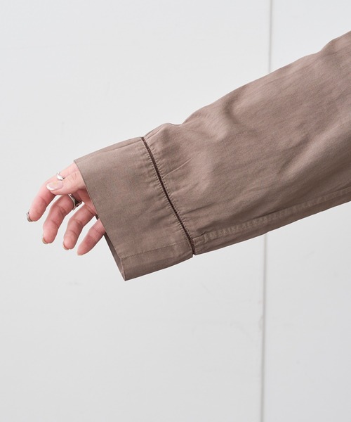 PUAL CE CIN(ピュアルセシン)の「はしご刺繍プルオーバーブラウス(シャツ/ブラウス・レディース・ベージュ/ブルー/モカ/スミクロ・FREE)」の11枚目の写真