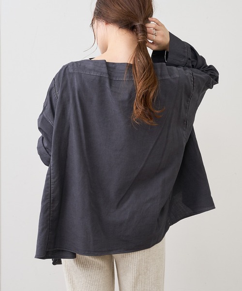 PUAL CE CIN(ピュアルセシン)の「はしご刺繍プルオーバーブラウス(シャツ/ブラウス・レディース・ベージュ/ブルー/モカ/スミクロ・FREE)」の14枚目の写真