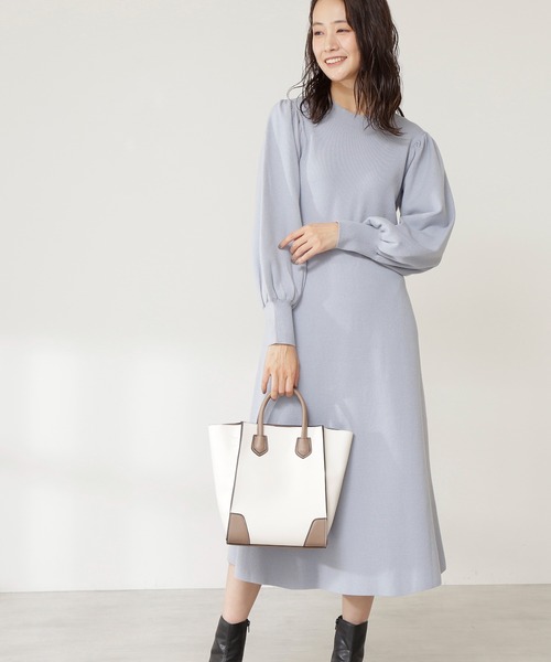 セール ボリュームスリーブニットワンピース ワンピース N N Natural Beauty Basic エヌエヌ ナチュラルビューティーベーシック のファッション通販 Zozotown