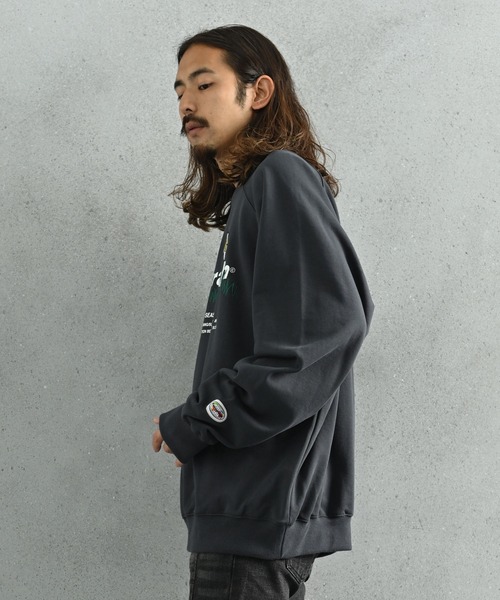 Paragraph（パラグラフ）の「Paragraph (パラグラフ) フラワーロゴ スウェット（スウェット・メンズ・ライトグレー/ブルー/グリーン/バイオレット/チャコール・FREE）」の11枚目の写真