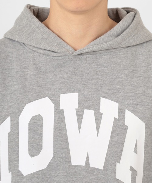 make a ray!（メイク ア レイ！）の「カレッジロゴ オーバーサイズ プリントプルパーカー/フーディー/裏起毛（パーカー・メンズ・ホワイト/ブラック/ベージュ/ネイビー/グレー/ブルー/グリーン/オートミール・M/L/XL）」の20枚目の写真