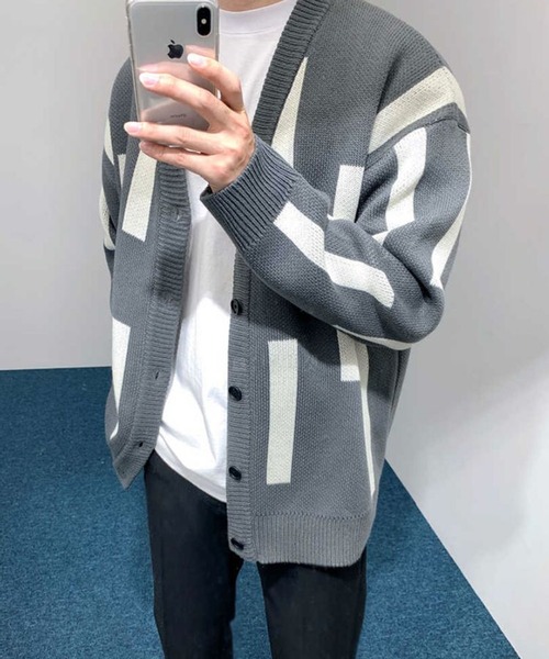 Marient(マリエント)の「スティックニットカーディガン/ユニセックス(ニット/セーター・レディース・ベージュ/ブラック/グレー・FREE)」の7枚目の写真