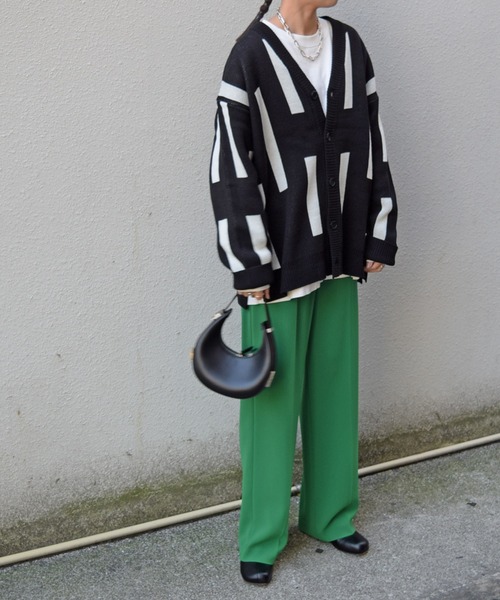 Marient(マリエント)の「スティックニットカーディガン/ユニセックス(ニット/セーター・レディース・ベージュ/ブラック/グレー・FREE)」の10枚目の写真