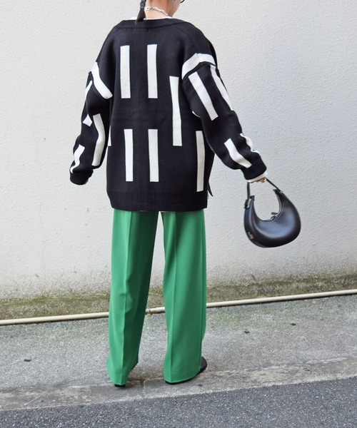 Marient(マリエント)の「スティックニットカーディガン/ユニセックス(ニット/セーター・レディース・ベージュ/ブラック/グレー・FREE)」の22枚目の写真