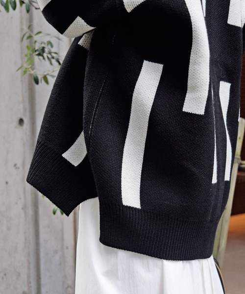 Marient(マリエント)の「スティックニットカーディガン/ユニセックス(ニット/セーター・レディース・ベージュ/ブラック/グレー・FREE)」の8枚目の写真