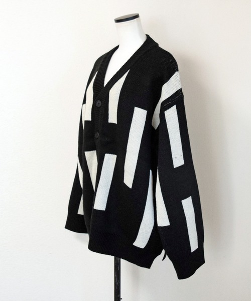 Marient(マリエント)の「スティックニットカーディガン/ユニセックス(ニット/セーター・レディース・ベージュ/ブラック/グレー・FREE)」の14枚目の写真