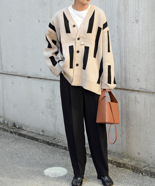 Marient(マリエント)の「スティックニットカーディガン/ユニセックス(ニット/セーター・レディース・ベージュ/ブラック/グレー・FREE)」の9枚目の写真