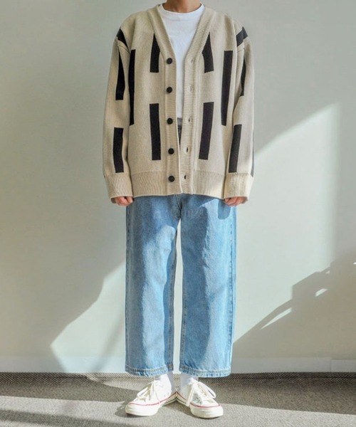 Marient(マリエント)の「スティックニットカーディガン/ユニセックス(ニット/セーター・レディース・ベージュ/ブラック/グレー・FREE)」の12枚目の写真