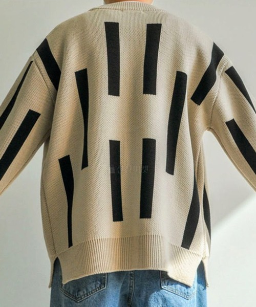 Marient(マリエント)の「スティックニットカーディガン/ユニセックス(ニット/セーター・レディース・ベージュ/ブラック/グレー・FREE)」の6枚目の写真