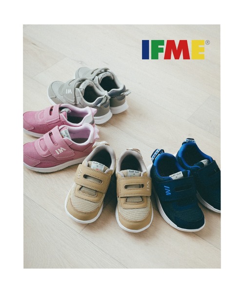 SLAP SLIP(スラップスリップ)の「SLAPSLIP/【 IFME × SLAP SLIP コラボアイテム 】 メッシュ ワンベルト スニーカー (15~19cm)(スニーカー・キッズ・ピンク/ベージュ/グリーン/ネイビー・16/19/18/17/15 )」の8枚目の写真