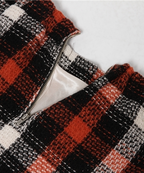 CIAOPANIC（チャオパニック）の「【Ciaopanic】ツイードフレアスカート（スカート・レディース・ブラック/レッド・FREE）」の9枚目の写真