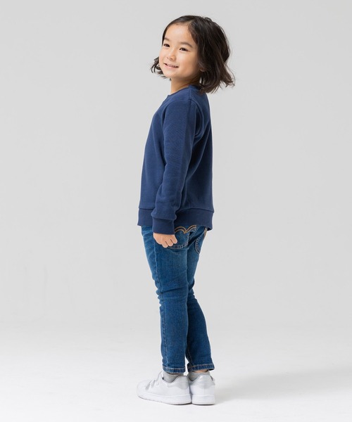 chil2（チルツー）の「裏起毛無地トレーナー（スウェット・キッズ・ホワイト/チャコールグレー/ブラック/ブラウン/ネイビー/ベージュ/カーキ/ワインレッド/マスタード/ピンク/ミント/クリーム/オレンジ系/ブルー/ラベンダー/グリーン・150cm/140cm/130cm/80ｃｍ/90cm/100cm/110cm/120cm）」の18枚目の写真