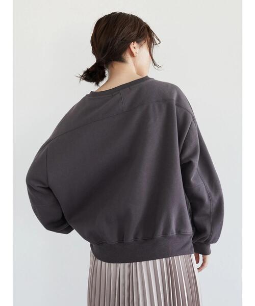 Petit fleur（プチフルール）の「・PetitFleurウラキモウデザインプルオーバー＊（Tシャツ/カットソー・レディース・チャコールグレー/ベージュ/オフホワイト/ボルドー・FREE）」の6枚目の写真