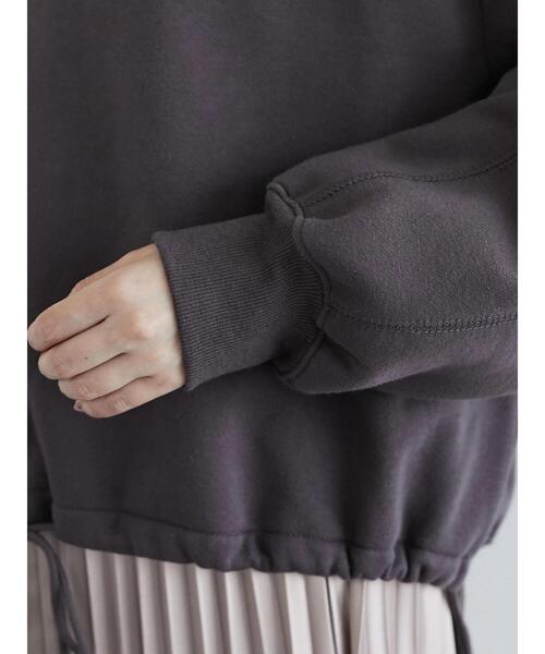 Petit fleur（プチフルール）の「・PetitFleurウラキモウデザインプルオーバー＊（Tシャツ/カットソー・レディース・チャコールグレー/ベージュ/オフホワイト/ボルドー・FREE）」の8枚目の写真