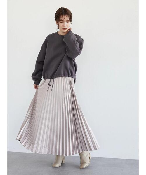 Petit fleur（プチフルール）の「・PetitFleurウラキモウデザインプルオーバー＊（Tシャツ/カットソー・レディース・チャコールグレー/ベージュ/オフホワイト/ボルドー・FREE）」の11枚目の写真