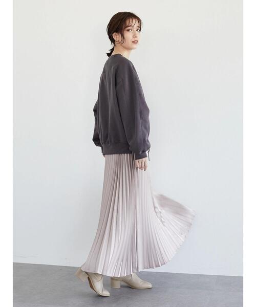 Petit fleur（プチフルール）の「・PetitFleurウラキモウデザインプルオーバー＊（Tシャツ/カットソー・レディース・チャコールグレー/ベージュ/オフホワイト/ボルドー・FREE）」の12枚目の写真