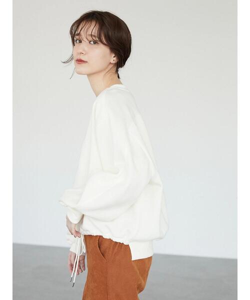 Petit fleur（プチフルール）の「・PetitFleurウラキモウデザインプルオーバー＊（Tシャツ/カットソー・レディース・チャコールグレー/ベージュ/オフホワイト/ボルドー・FREE）」の14枚目の写真