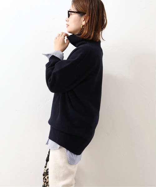 JOURNAL STANDARD（ジャーナルスタンダード）の「ウールカシミヤホールガーメントタートル（ニット/セーター・レディース・イエロー/ピンク/ホワイト/ネイビー・FREE）」の11枚目の写真