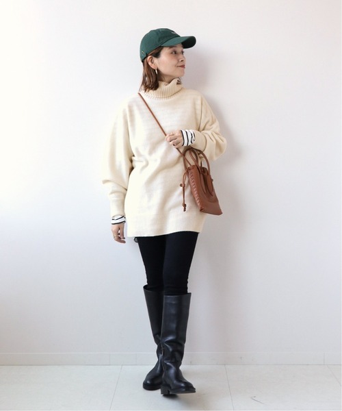 JOURNAL STANDARD（ジャーナルスタンダード）の「ウールカシミヤホールガーメントタートル（ニット/セーター・レディース・イエロー/ピンク/ホワイト/ネイビー・FREE）」の10枚目の写真