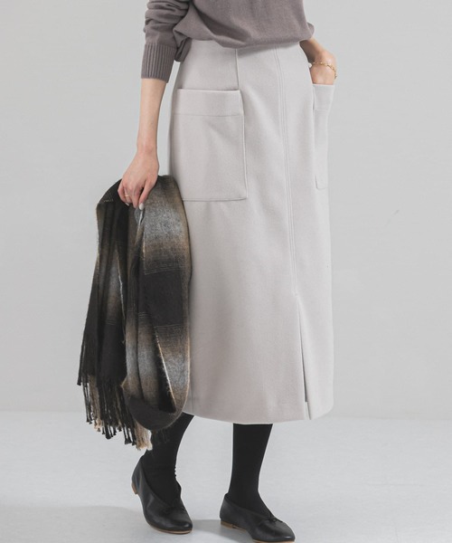 URBAN RESEARCH ROSSO WOMEN(アーバンリサーチ ロッソ)の「ウールライクポケットタイトスカート(スカート・レディース・グレー系その他/ブルー系その他/ネイビー・36/38)」の21枚目の写真