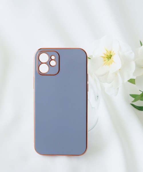 セール】ゴールド配色 スマホソフトカバー iPhoneケース ( 7 / 8