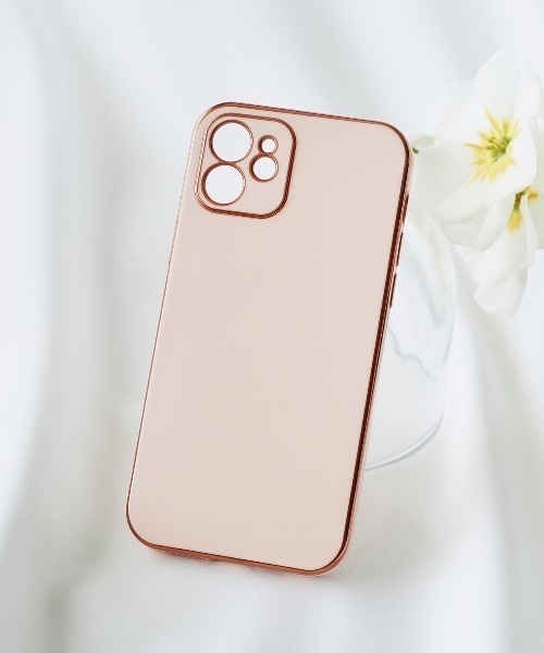セール】ゴールド配色 スマホソフトカバー iPhoneケース ( 7 / 8