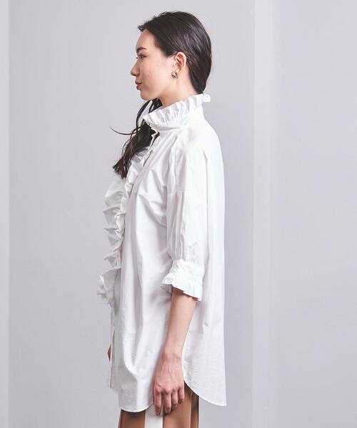 dahl'ia ダリア フリル ショートスリーブ シャツ ブラウスFREE