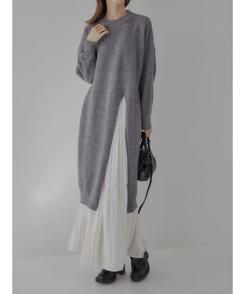 スリットニットワンピース スカート Amel エイメル のファッション通販 Zozotown