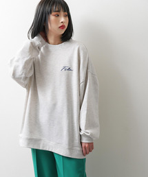 【別注】【FILA】ワンポイント刺繍ビッグシルエットトレーナー