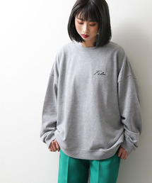 【別注】【FILA】ワンポイント刺繍ビッグシルエットトレーナー