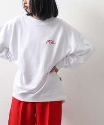 FILA | 【WEB限定】【FILA】ワンポイント刺繍ユニセックスビッグシルエットトレーナー【ユニセックス】【別注】(スウェット)