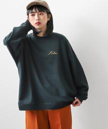 【別注】【FILA】ワンポイント刺繍ビッグシルエットトレーナー