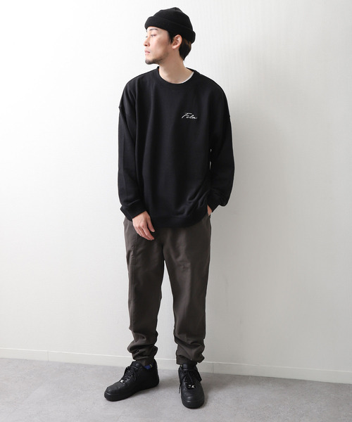 【WEB限定】【FILA】ワンポイント刺繍ユニセックスビッグシルエットトレーナー【ユニセックス】【別注】