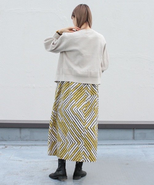 LE GLAZIK（ルグラジック）の「LE GLAZIK/ル グラジック　バティック　スリーブレスロングドレス　BATIK SLEEVELESS PRINT LONGDRESS ＃LG-G0017（ワンピース・レディース・イエロー/オレンジ/グリーン・36）」の19枚目の写真